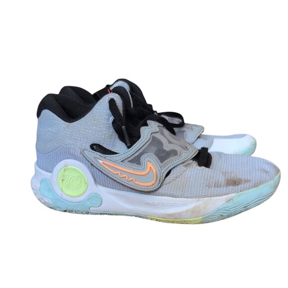 Nike Sneakers KD Trey 5 X EP Basketball Wolf Grey/white Lace up top Strap cover - Picture 2 of 5